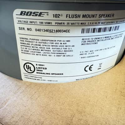 2x Bose FreeSpace 102®F Loudspeaker FLUSH MOUNT 25w NEW OPEN BOX image 10