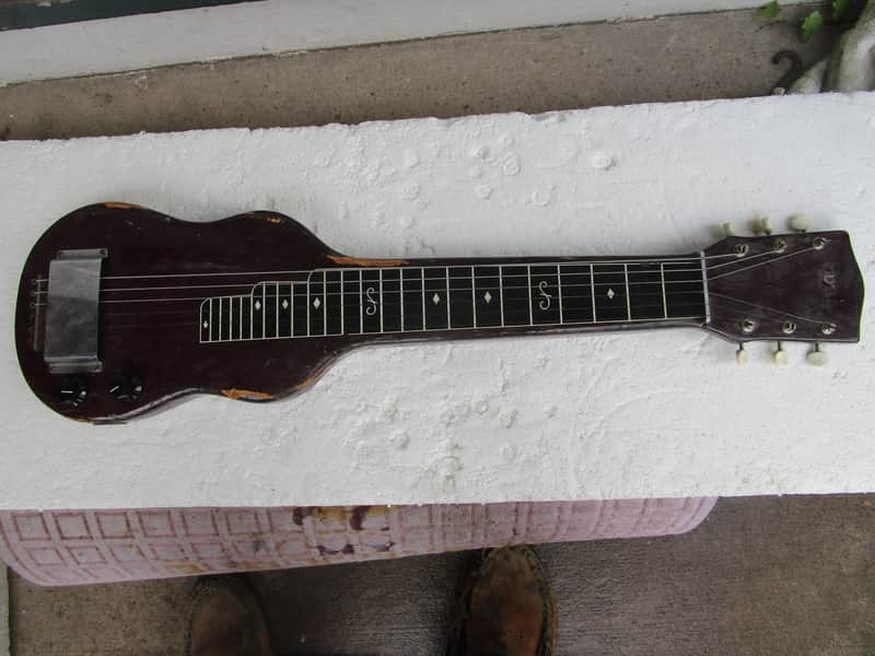 O'Dell Lap Steel Guitar, 1950's, Made By Magnatone, Purple Pearloid image 1