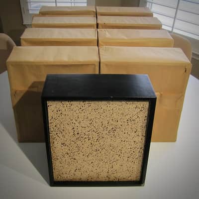 JENCO Speaker Cabinet 10" Vintage NOS Empty Cabinet Only Circa-1950s-1960s-Black with Splatter Grill Cloth image 8
