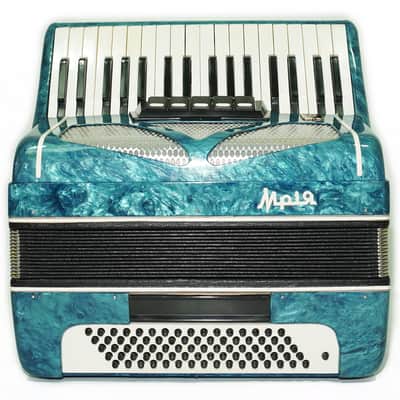Mriya Piano Accordion 80 Bass Buttons, Ukraine Vintage Keyboard Accordian Musical Instrument, New Straps and Soft Case for Gift, 2727 image 3