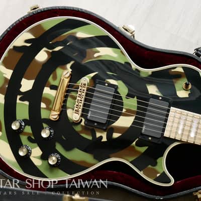 2004 Gibson Custom Shop Zakk Wylde Bullseye Camo Les Paul Custom with Signed image 5