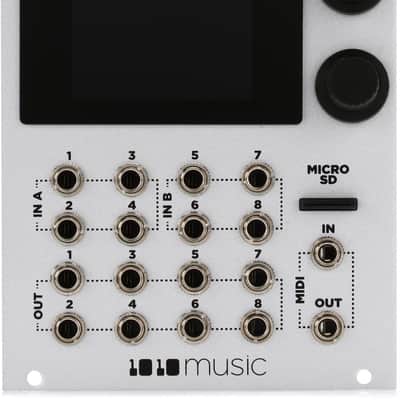 1010music Bitbox Micro Eurorack Compact Sampler with Touchscreen - White image 1