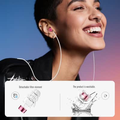 Concert Ear Plugs, 2Pairs Reusable high Fidelity Musician Ear Plugs for Concerts Loud Music-Noise Reduction Ear Protection earplugs for Rave,Festival,Music,Tinnitus Relief image 4
