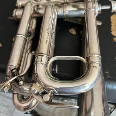 Frank Holton "New Proportion" Cornet — Serial #6646 — Chicago, c.1903–05 — Silver Plate — Collector-Player — Original Case, Extra Slides & Two Period Holton Mouthpieces image 16