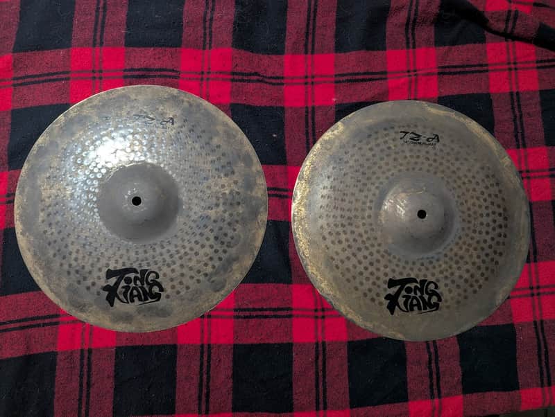 Tongxiang TZ-A 14" Hi Hat Cymbal Set 2025 - Raw B20 Bronze image 1