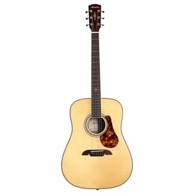 Alvarez MD60E Herringbone Masterworks Series Dreadnought Acoustic/Electric, Natural, w/Case image 2