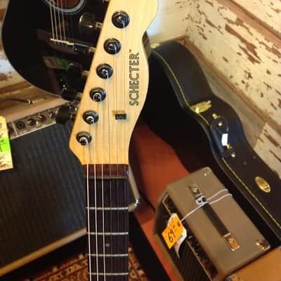 Vintage 80's Schecter Saturn Tele Electric Guitar HSH Trans Red image 6
