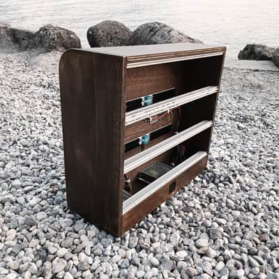 9U Eurorack Case Powered, 84 or 104 hp, desktop synth modular synthesizer image 3