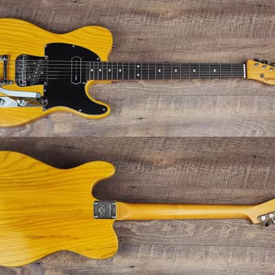 MyDream Partcaster Custom Built - Ash Butterscotch Bigsby Charlie Christian image 3