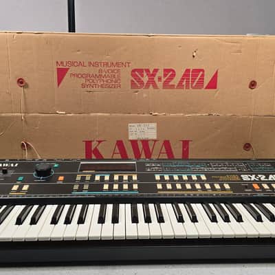 Kawai SX240 vintage analog synthesizer with Original Box Very Rare,