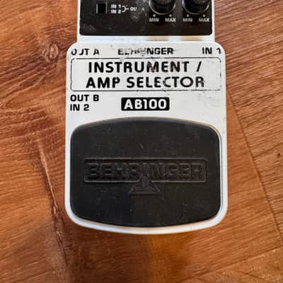 Behringer AB100 Instrument/Amp Selector 2010s - White image 1