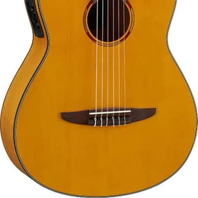 Yamaha NCX1FM Acoustic-Electric Classical Guitar, Solid Spruce Top image 2