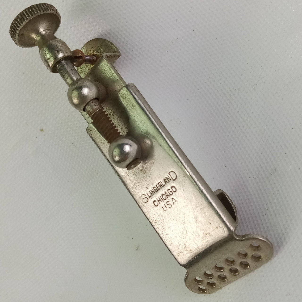 Slingerland#673 Snare Drum Strainer Chicago USA Parade/Marching Nickel Vintage30 — main photograph
