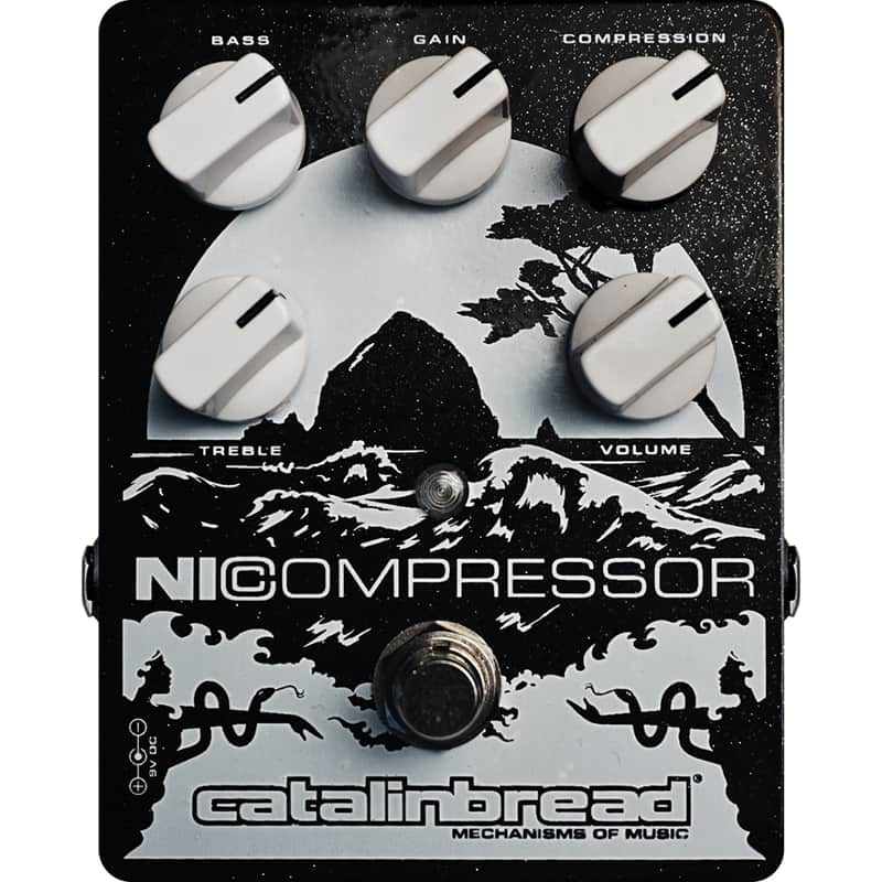 Mint Catalinbread NiCompressor Analog FET 9v Compressor Pedal, Black & Silver image 1