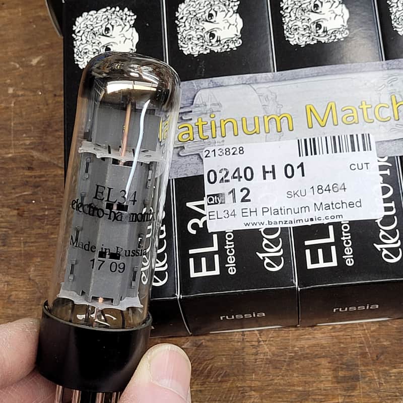 Electro Harmonix EL34 2018 Platinum Matched - price per pair image 1