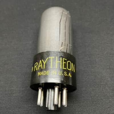 RAYTHEON 6V6GTA Grey Glass  AMPLIFIER POWER VACUUM TUBE TESTED NOS K.10484.C image 2