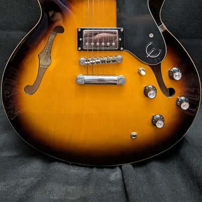 2005 Epiphone DOT Semi Hollow Electric, Vintage Sunburst image 2