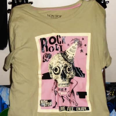 rock & roll non stop wild party free for wild people live feel enjoy unisex tee - dio motorhead metal punk image 1