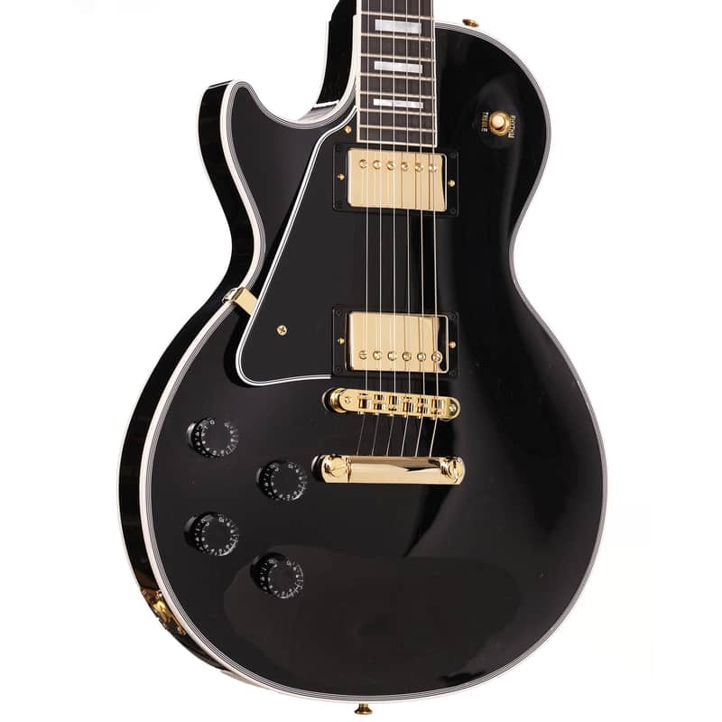 Gibson Custom Shop Les Paul Custom Left-Handed Ebony image 1