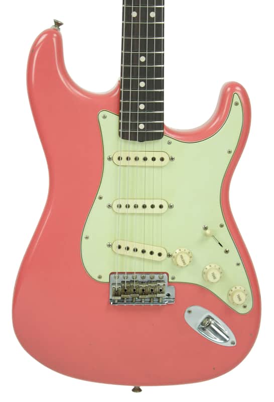 Fender Custom Shop Masterbuilt 1963 Stratocaster Relic by Yuriy Shishkov in Salmon Pink image 1