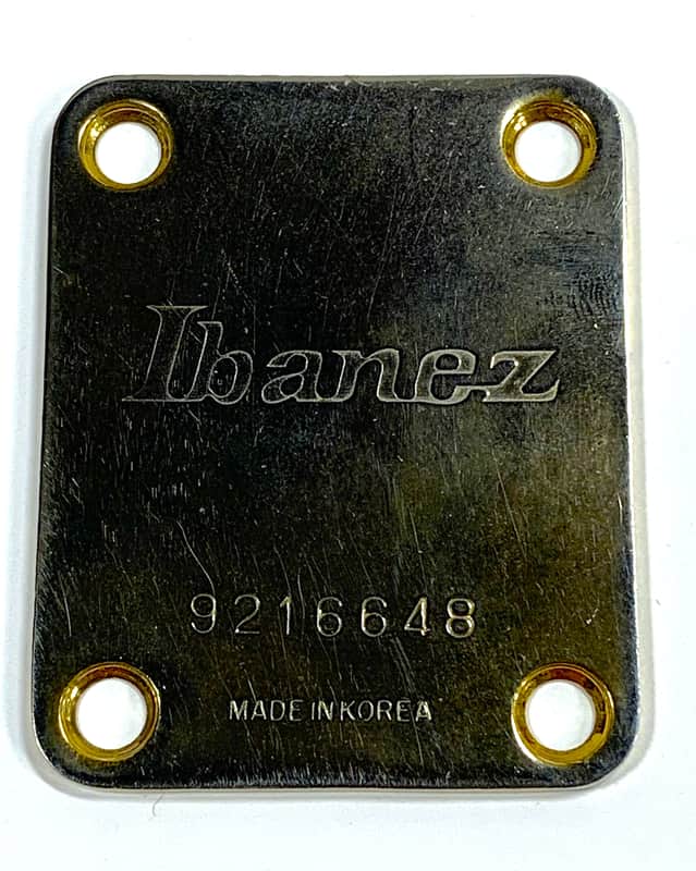 1992 Ibanez (Korea) Gold Plated Neck Plate for Ibanez Electric Guitars image 1