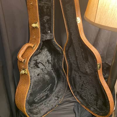 TourTek Wooden Acoustic Guitar Case for Dreadnaught Guitars 2020 Crocodile Print image 3