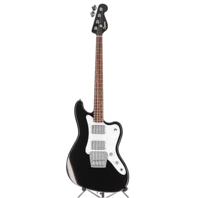Squier Paranormal Rascal Bass Guitar HH, Laurel Fingerboard Metallic Black (C9) (07421) image 5
