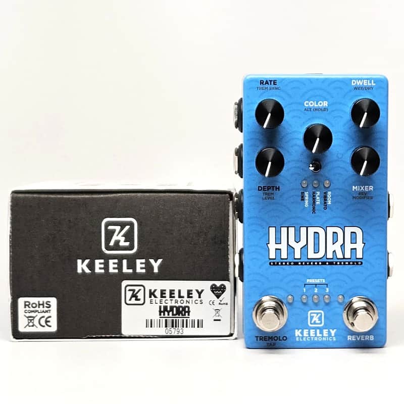 Keeley Hydra Stereo Reverb & Tremolo Electric Guitar Pedal image 1
