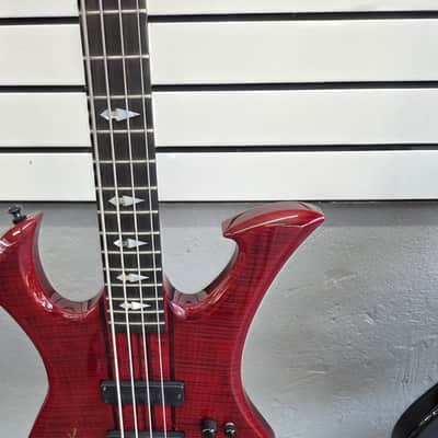 Dean Spire Bass Guitar 2000s - red custom shop image 4