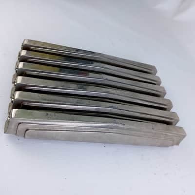 Ludwig 6x Imperial Bass Drum Lugs 6 3/8" Vintage 50s Nickel Part #2206 Snare/Tom image 2