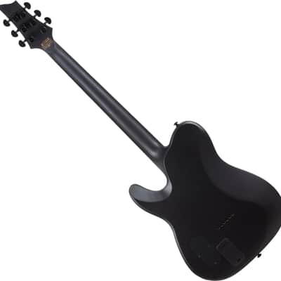 Schecter PT Black Ops guitar in Satin Black Open Pore image 2