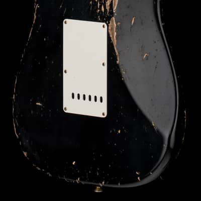 Fender Custom Shop Empire 59 Transition Stratocaster Heavy Relic - Faded Aged Black #19353 image 9