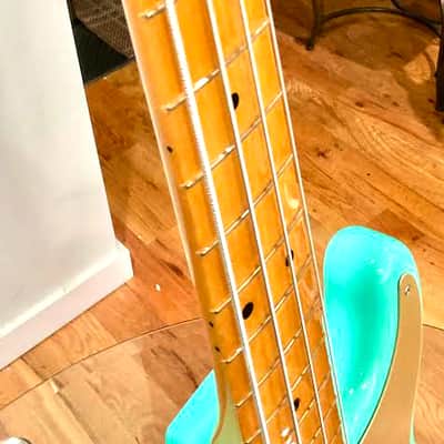 Fender Vintera '50s Precision Bass with Maple Fretboard - Seafoam Green image 5