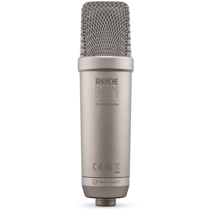 RODE NT1 Gen5 Hybrid USB Condenser Microphone, Silver image 1