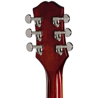 Epiphone Les Paul Special Double Cut Figured Guitar w/ Humbucker Pickups & Gig Bag - Bourbon Burst image 9