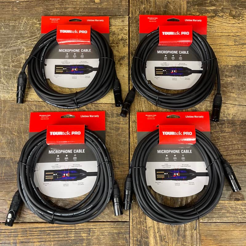 TourTekPro (4-pack) TPM25 25' XLR-XLR Microphone image 1
