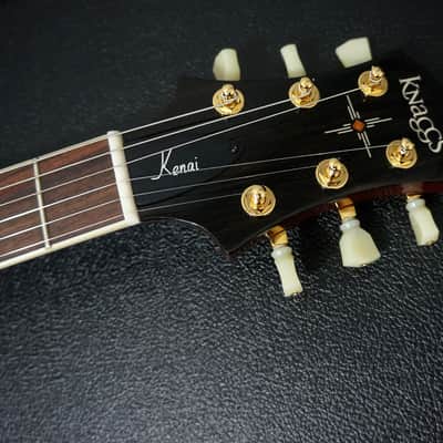 Knaggs Guitars Kenai in Dark Cherry Burst w/ T1 Flame Maple Top & Bare Knuckle Mules image 11