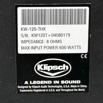 Klipsch KW-120-THX Ultra2 12" Passive Subwoofer image 19