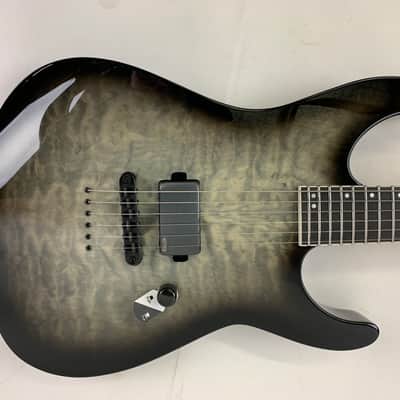 ESP LTD M-1001NT Electric Guitar QM Quilted Maple Charcoal Burst Brand New - M1001NT - Korea image 6