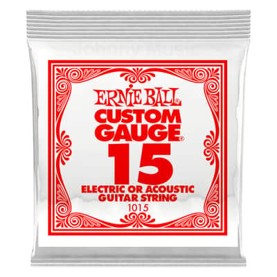 .015 Custom Gauge Plain Steel Single String Electric Or Acoustic Guitar Strings Specially Tempered image 1