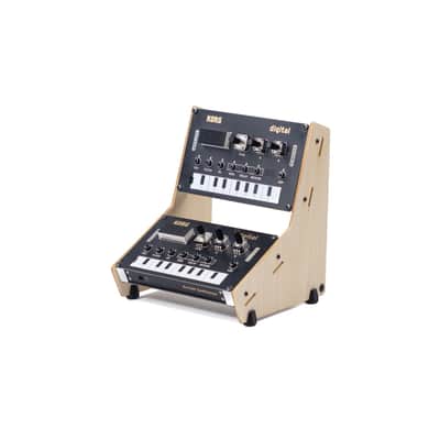 3DWaves 2 Tier Stands For The Korg NTS-1 Nu:Tekt Digital Synthesizer (Wood) image 2