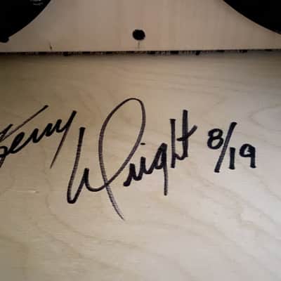 Kerry Wright Custom 4 x 8 Cab - Green Levant Finish Checker Board Grill Cloth & Trusonic  Speakers image 8
