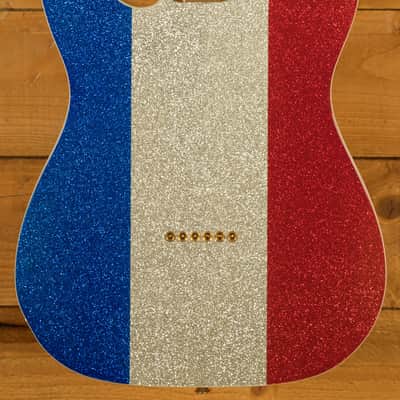 Fender Buck Owens Signature Telecaster - Maple - Red Silver & Blue Sparkle image 4