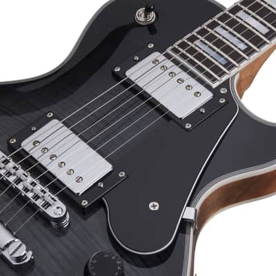 Schecter Solo-II Custom Electric Guitar Trans Black Burst image 7