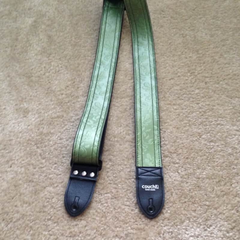 Couch Guitar Straps THE VINTAGE GREEN VINES GUITAR STRAP image 1