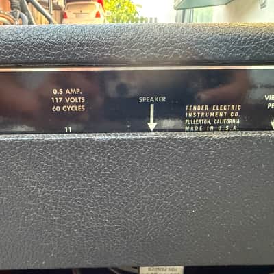 1964 Pre CBS Fender Vibro Champ 6-Watt 1x8" Guitar Combo 1964 - 1967 - Black Panel image 5