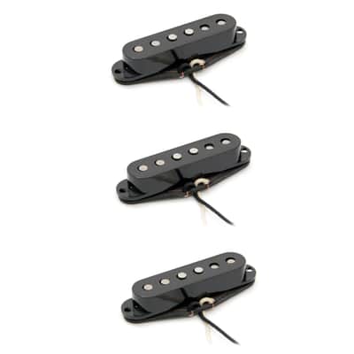 Porter Pickups - 1960’s Strat Stratocaster Pickup Set for Electric Guitar - Black image 1