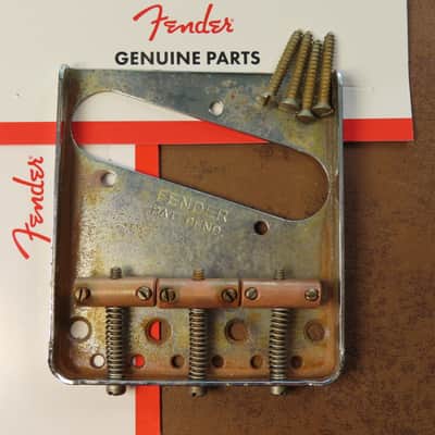 aged Fender Strat PAT PEND Stratocaster SADDLES kit PN 0992091000