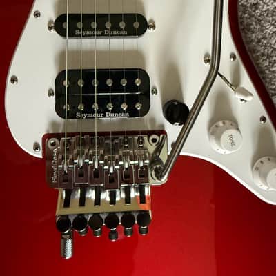 Warmoth  Floyd Rose Stratocaster - Candy Apple Red image 6