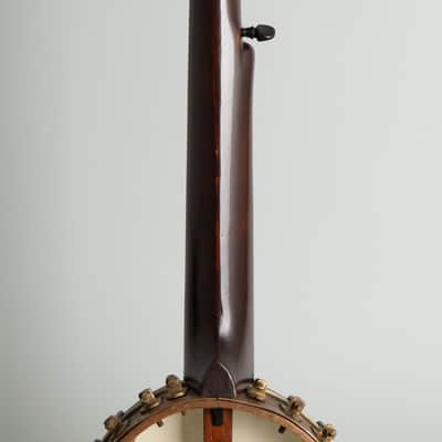 H.E. Bailey  5 String Fretless Banjo (1881), original brown coffin case. image 9
